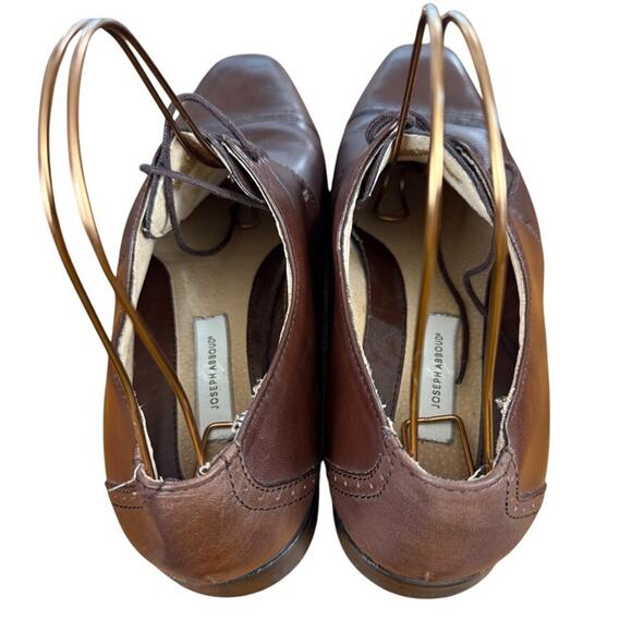 Joseph Abboud Mens Brown Oxford Leather Dress Shoes Cap Toe Lace Up Career 12 D main image 11